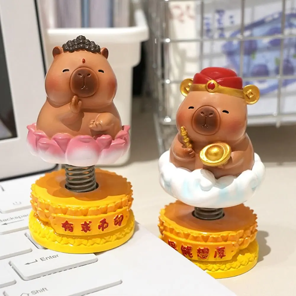 

Creative Capybara Tabletop Ornaments Cute Cartoon Kawaii Capybara Car Interior Figurines Resin Unique Animal Desktop Ornaments