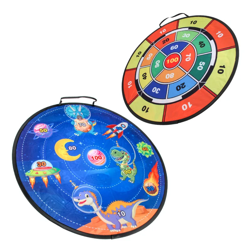 Double Side Dart Board Target giochi sportivi Montessori Sticky Balls Throw Dart Board Toys genitore Child Indoor Outdoor Toys Gifts