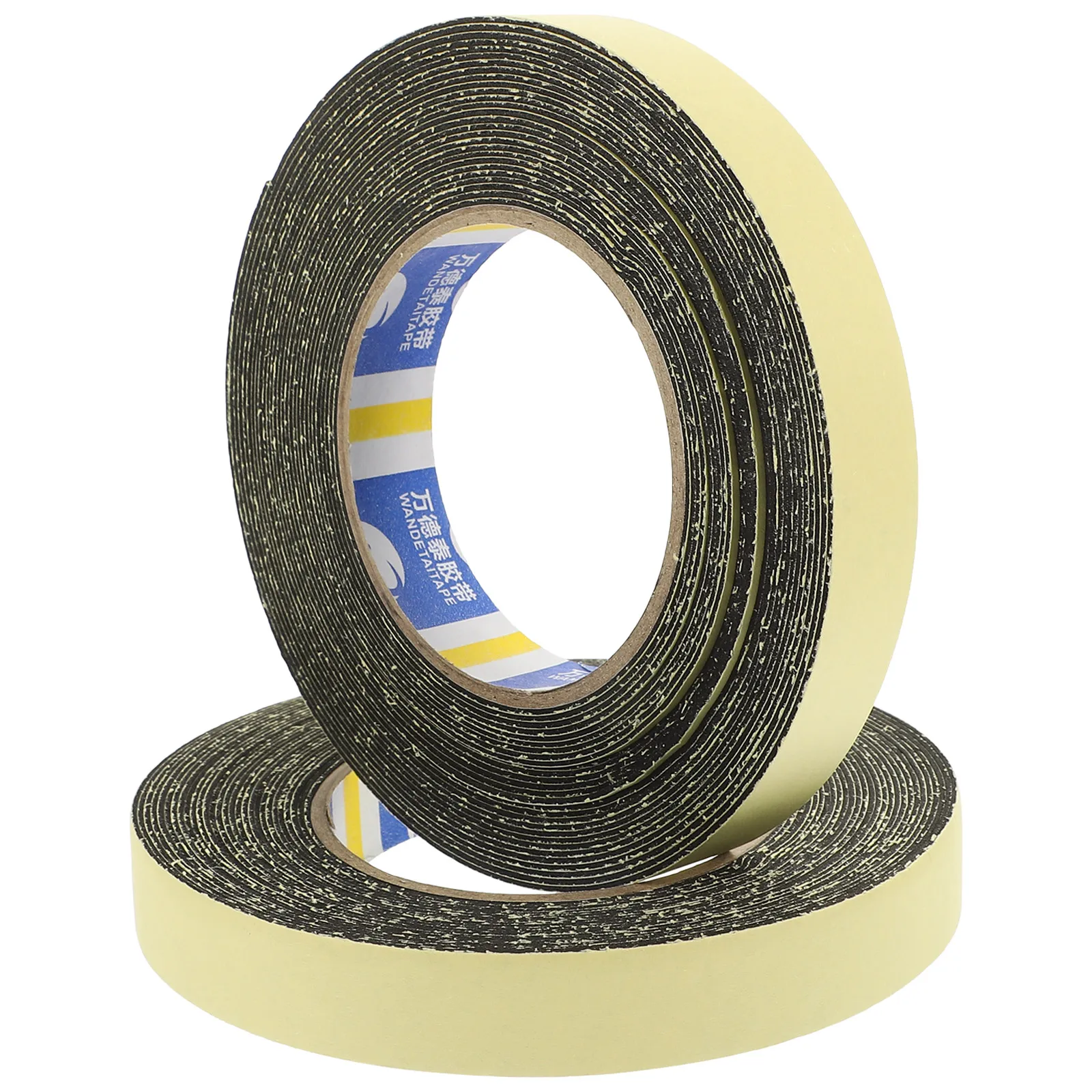 

2RollsBlackEVAShockproofSpongeStickersTapeforDoorSoundproofingStripNoiseBlockerAntiCollisionAcousticFoamAdhesiveSealingStrips