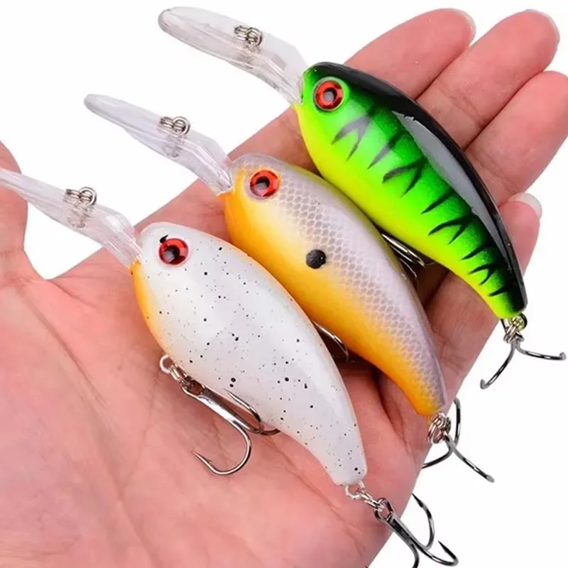 Crank Fishing Lure Bait Wobbler 13.6g 10cm Minnow Isca Artificial 3D Eyes Lures Crankbait For Bass Pike Carp Pesca Tackle