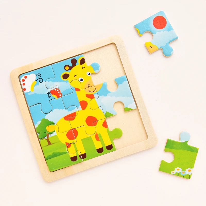 1Pcs 3D Papier Legpuzzels Voor Kinderen Kinderen Speelgoed Baby Educatief Puzles