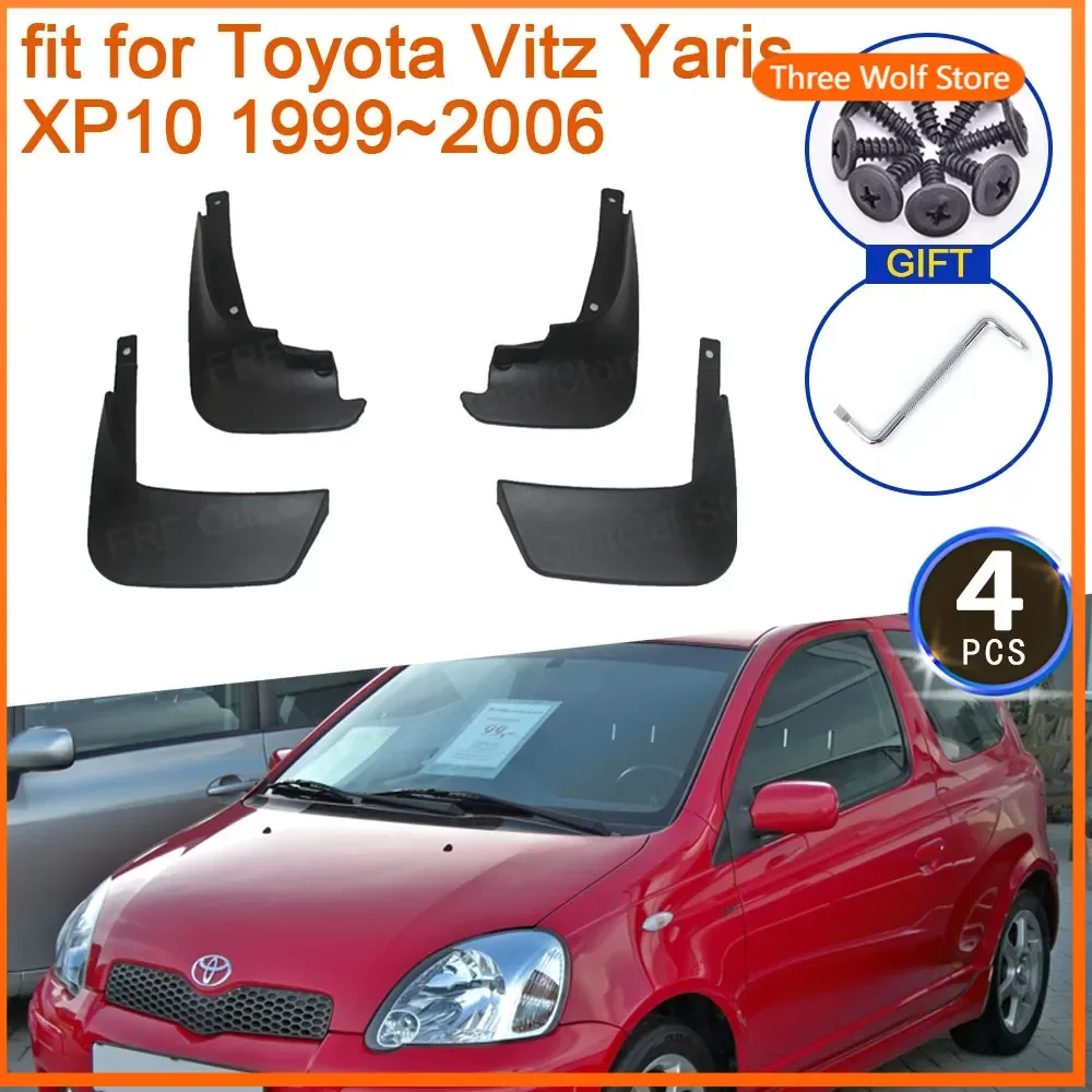 

Mudguards for Toyota Vitz Yaris Echo XP10 10 1999~2006 Auto Mud Flaps Fender Guards Splash Accessories 2005 2004 2003 2000 2001