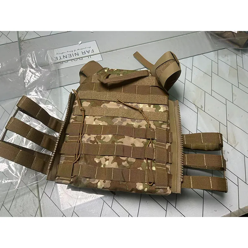 Tactical vest in JPC2.0 Molle system camouflage of 500D nylon fabric Flecktarn German Multitarn