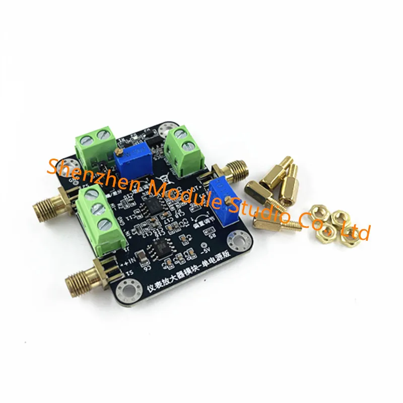 INA828 Amplifier Module Millivolt/Microvolt Voltage Instrument Precision Amplifier Single Ended/Differential Power Supply