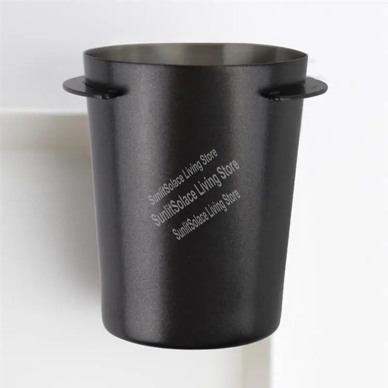 58Mm Espresso Coffee Dosing Catcher Cup Powder Feeder Machine Resistant Part Wear Distributor Coffeeware Replacement Silver-A45M