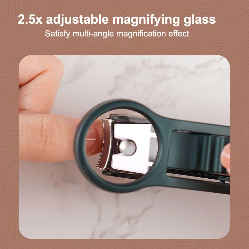 Creative Magnifying Glass Nail Clippers Anti Splash Nail Clippers Individually Fitted Nail Clippers