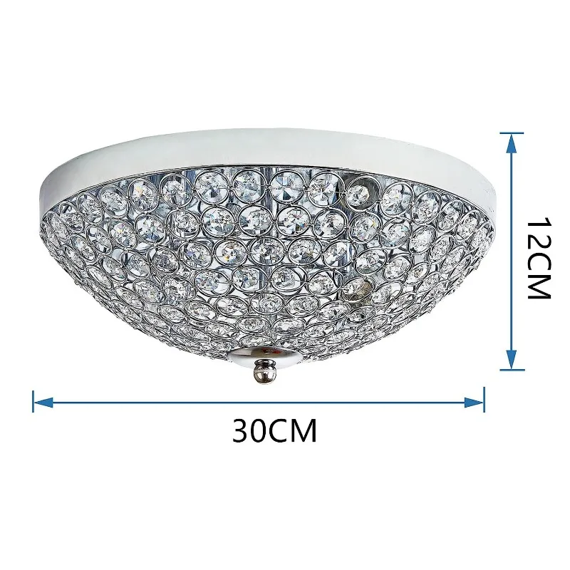 Crystal Ceiling Light Modern Minimalist Mini Bedroom Kitchen Bathroom Hallway Foyer Light