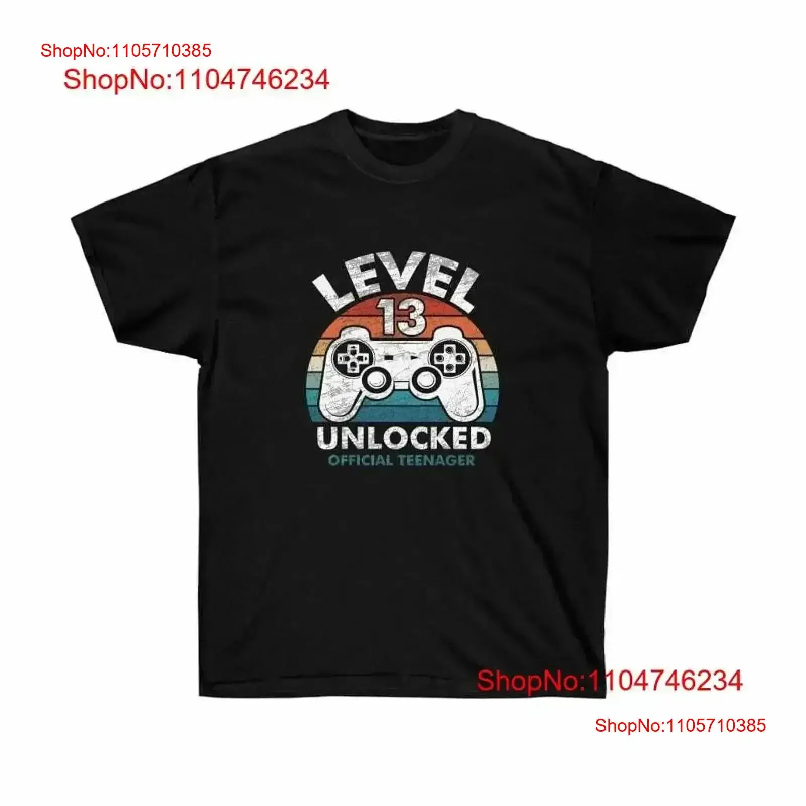 Official T Shirtnager 13 Birthday Level Unlocked Gamer shi vintage Washed Casual Top For Everyday Wear Breathable Versatile