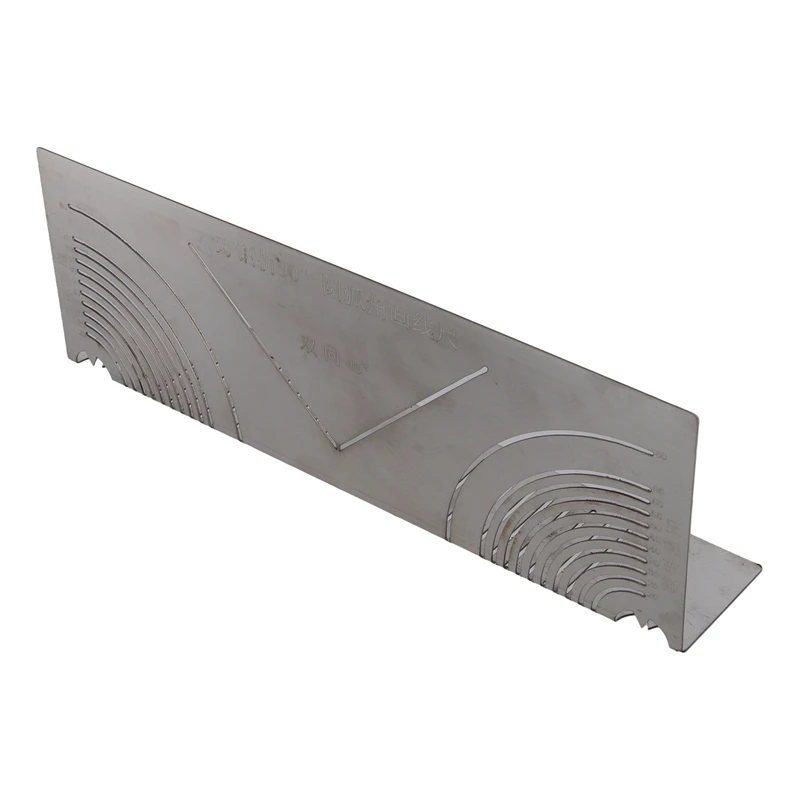 ABBO-Precision Flex Angle & Arc Marking Tool, Adjustable Linear Arc Dual-Purpose Scriber, Square Steel Pipe Bend Tool