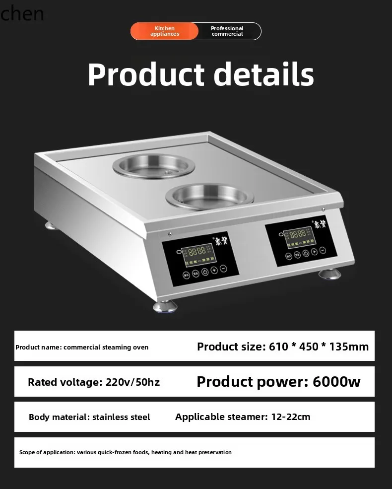 ZML Multifunctional Commercial Breakfast Steamer Desktop Steamer Commercial Steamer Cabinet