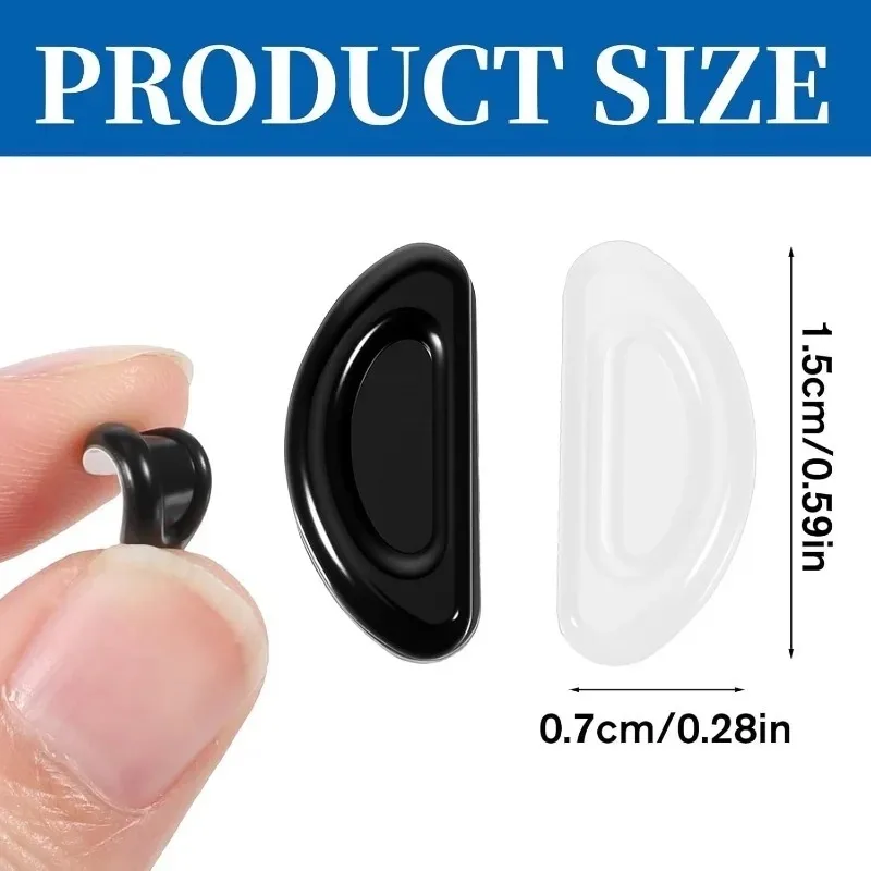 10/40/60Pcs Nose Pads for Meta Ray-Ban Smart Glasses Anti Slip Silicone Eyewear Cushions Adhesive Replacement for Sunglasses