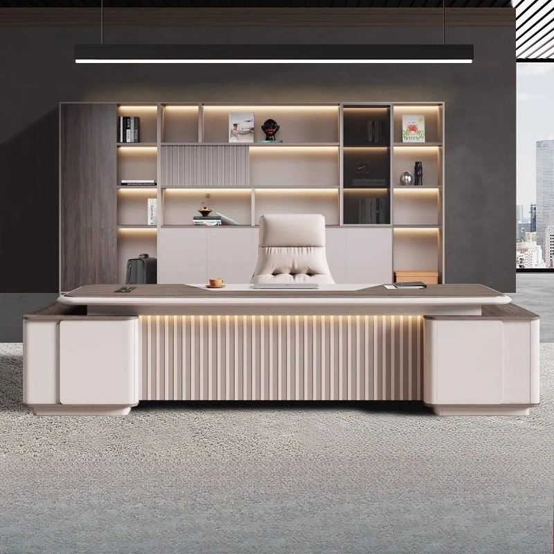 Manager Desk Chair Combination Filing Cabinet Computer Standing Desk Sedentary Computer Standing Gaming Office Furniture