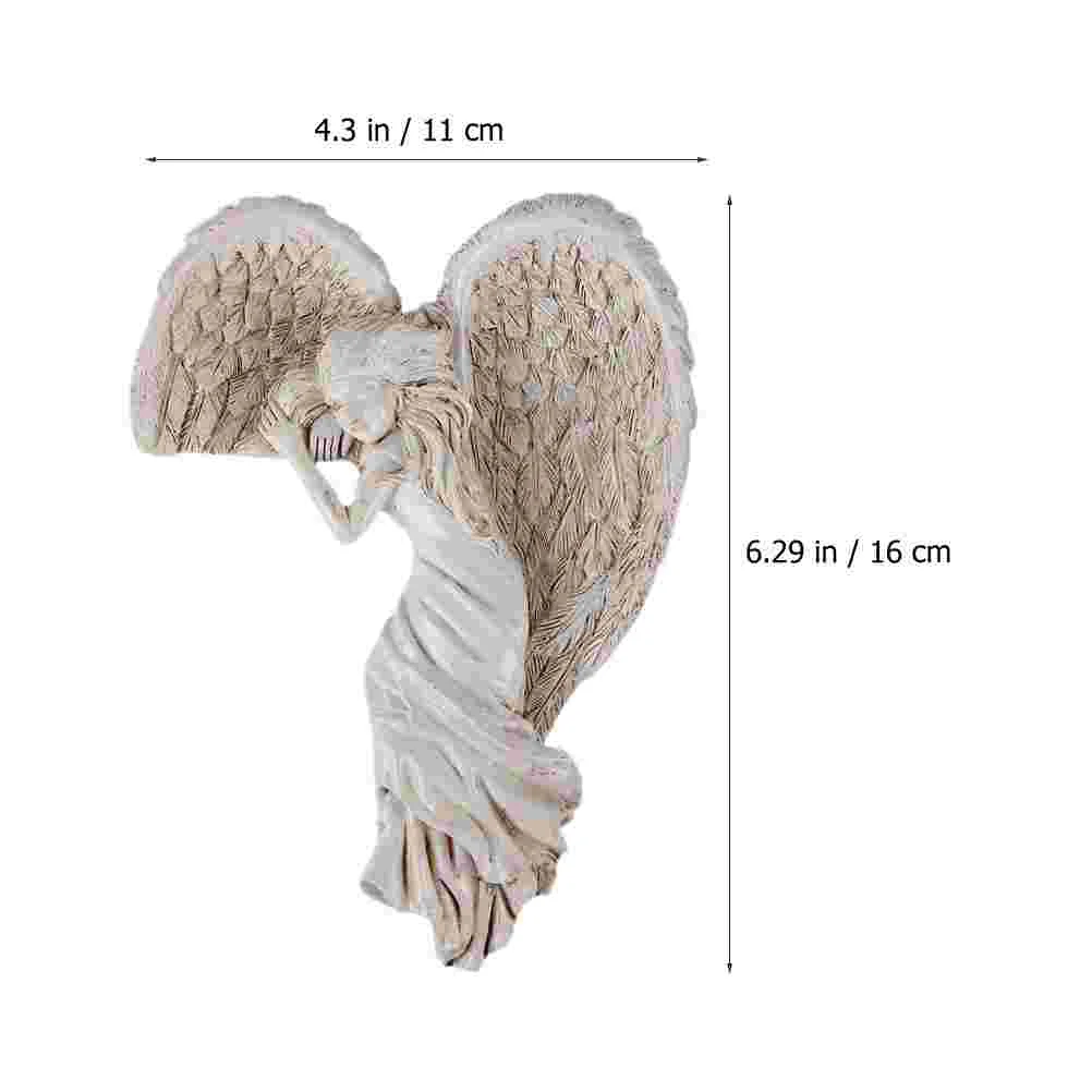 Angel Wing naments Resin Classic Door Frame Decor Stylish Festive Home Photo Prop Self Adhesive Tape Glue Fixing Christmas Gift