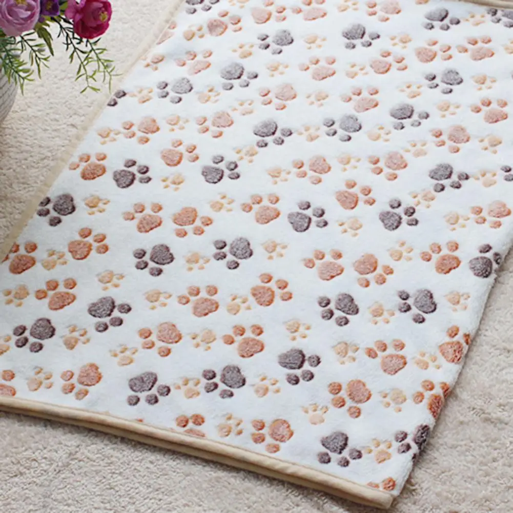 Fashionable  Soft Blanket Winter Warm Plush Pet Throw Blankets Washable Coral Fleece Pet Throw Blankets for Kittens