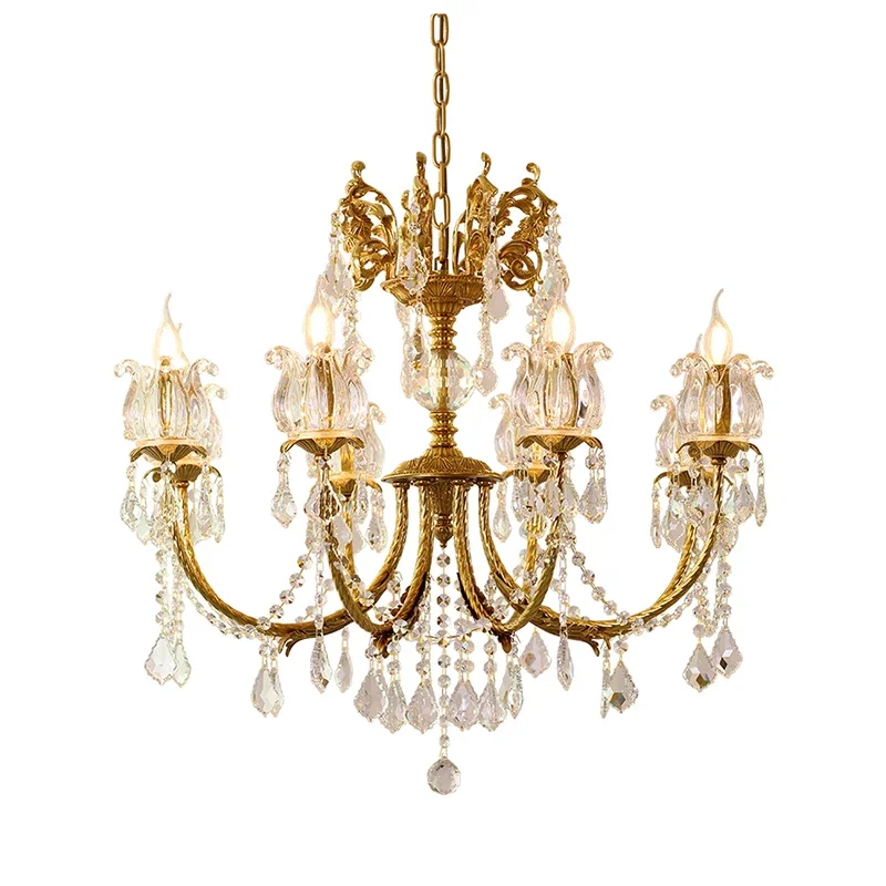 European Style Golden Lighting Lustre Deluxe Traditional Italian Small Chandelier for Hotel Lobby