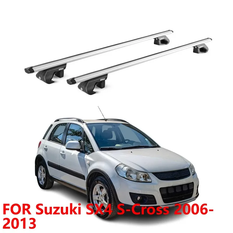 

For Suzuki SX4 S-Cross 2006-2013 Roof Rack Cross Bars Silver 2 Pcs