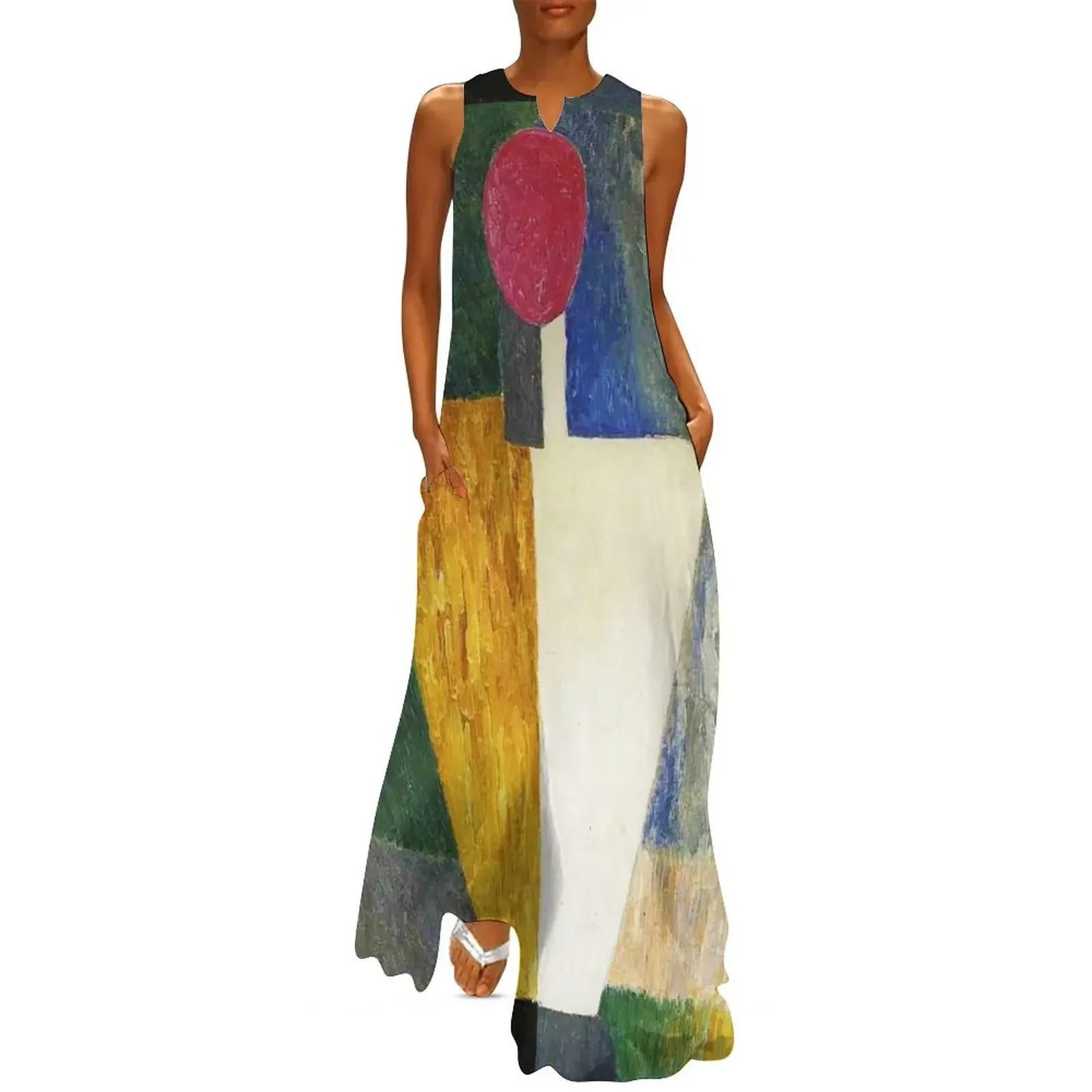 

HD - Torso figure with a pink face, by Kazimir Severinovich Malevich 1922 High Definition Long Dress sexy dress Dress
