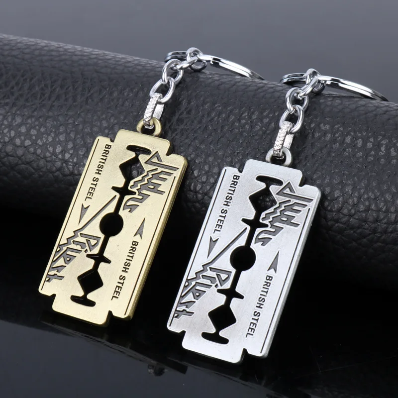British rock band Judas Priest metal blade keychain pendant, personalized and creative gift