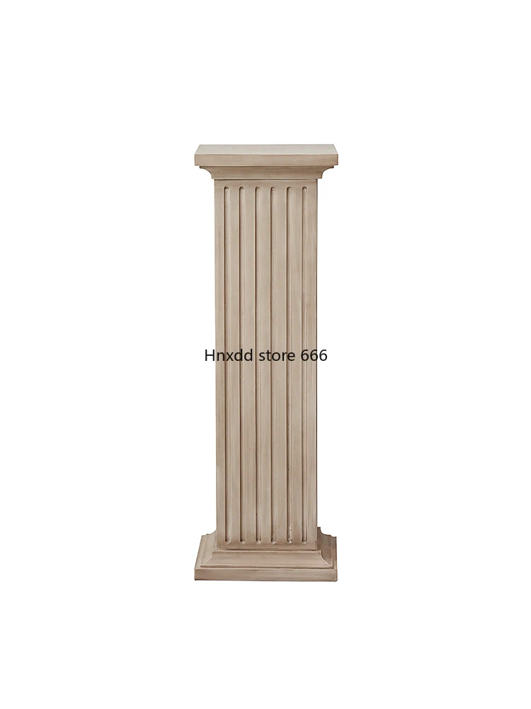 Medieval style floor-to-ceiling sculpture table ornament Roman column base