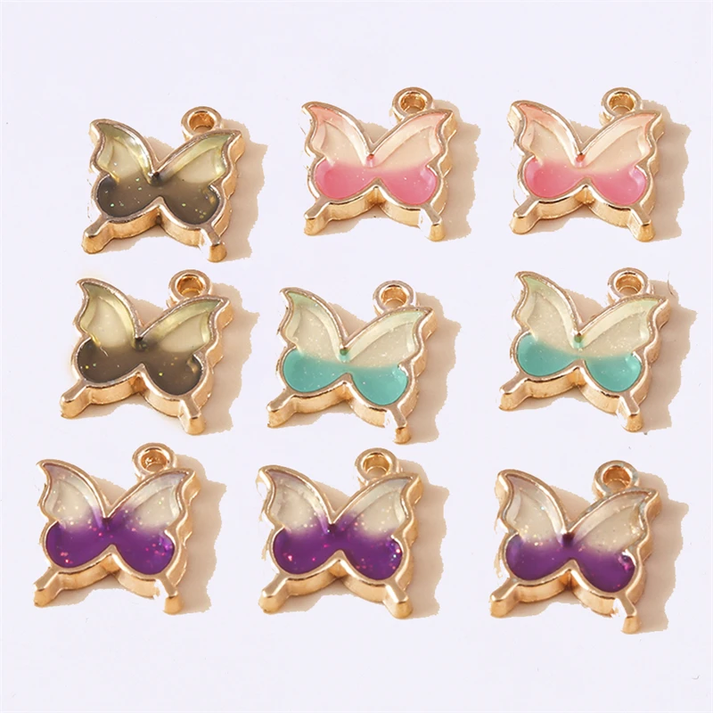 

Duarte 20Pcs/Lot Cute Acrylic Animal Butterfly Charms Pendants for Jewelry Making Drop Earrings Necklaces DIY Crafts Accessories