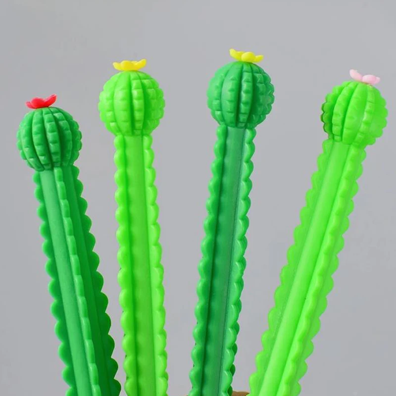 60 Signing Pen Cactus Gel Pen Plant Black Pen Office Pen Student Stationery