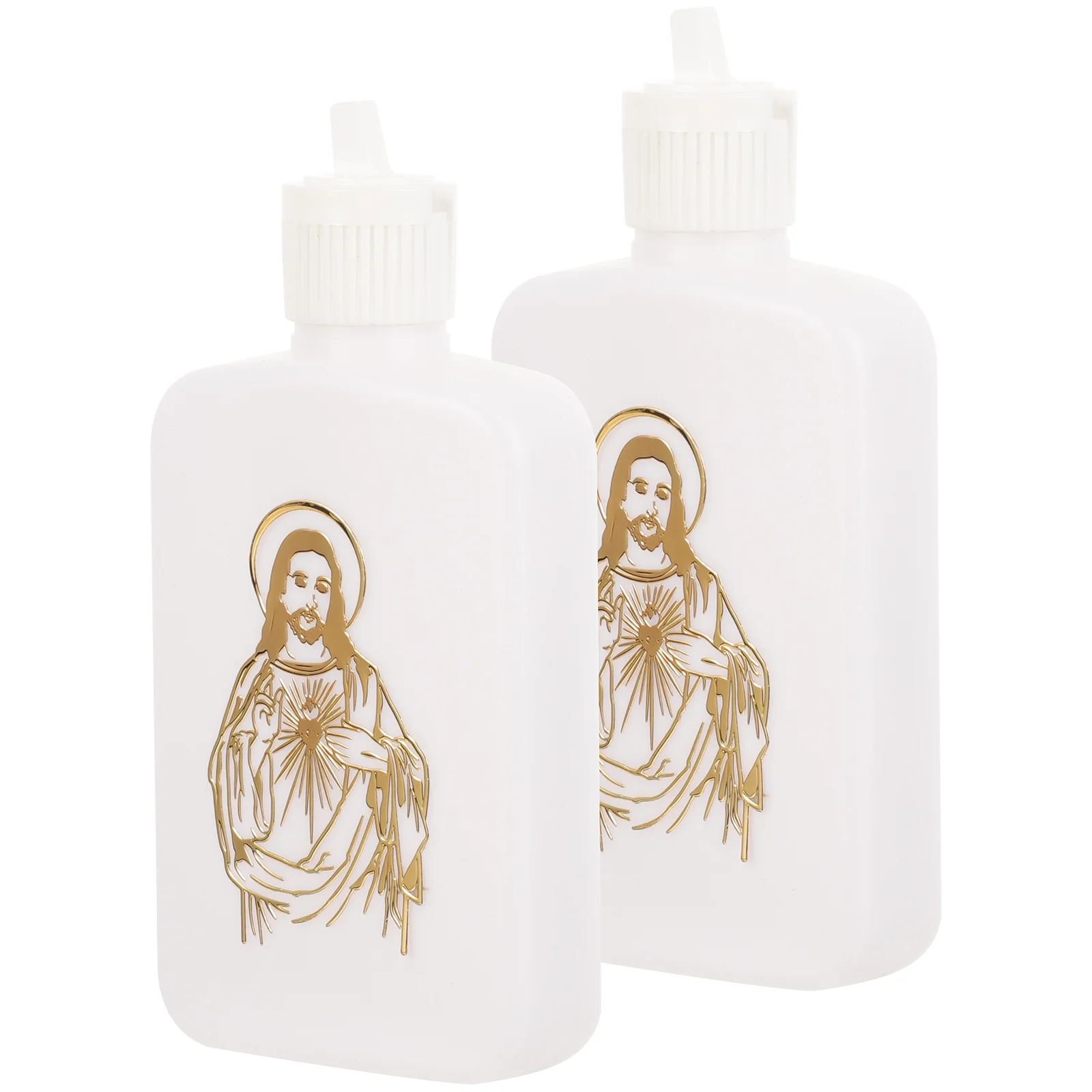 2 Pcs Empty Blessing Water Bottles Holy Pitcher Decorate Essential Oil Container