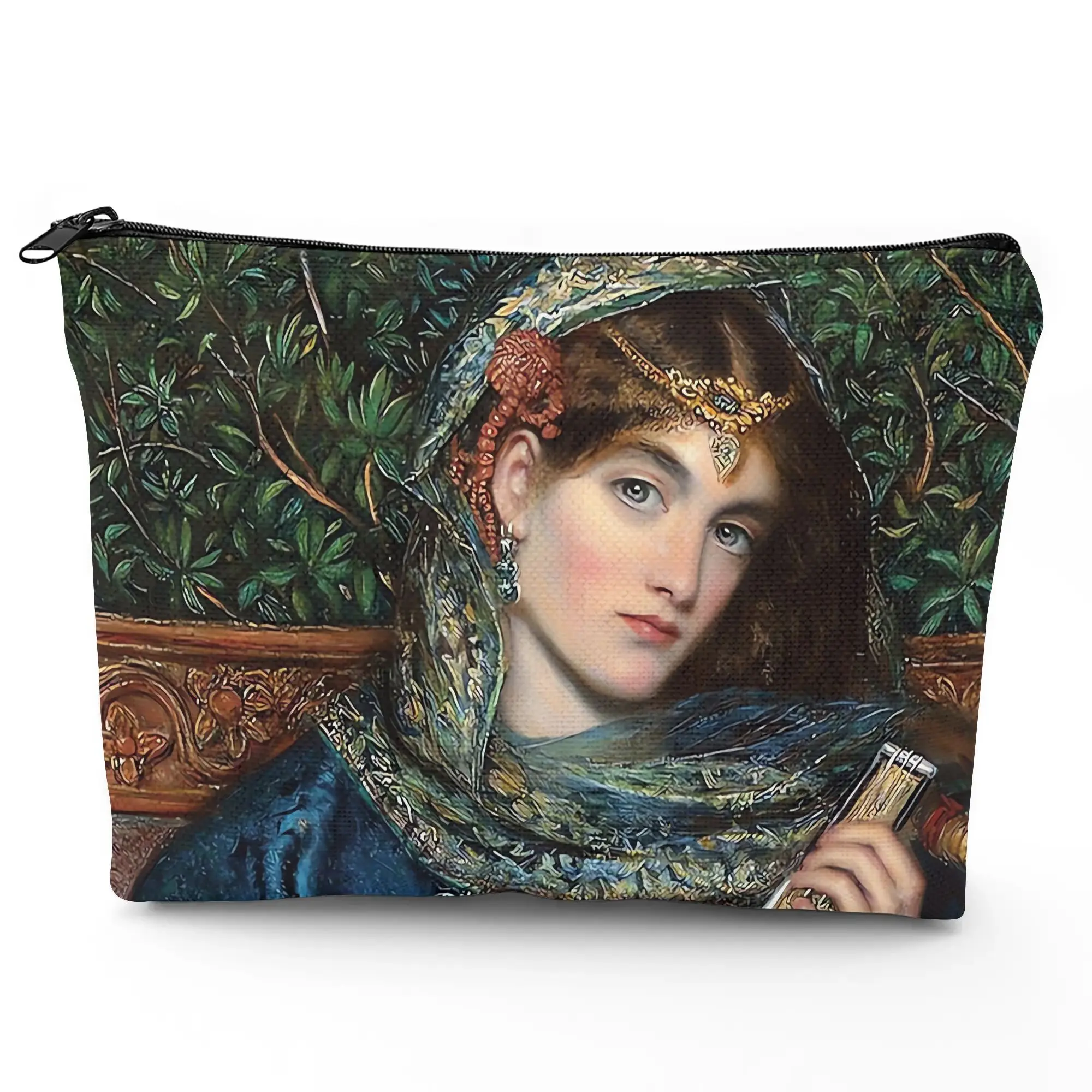 1 Piece of Makeup Bag Featuring a Woman Playing the Violin - Marie Spataru - Steeleman - Women's Multifunctional Zipper Bag, Perfect Travel Zipper Storage Bag, Fun Birthday Gift