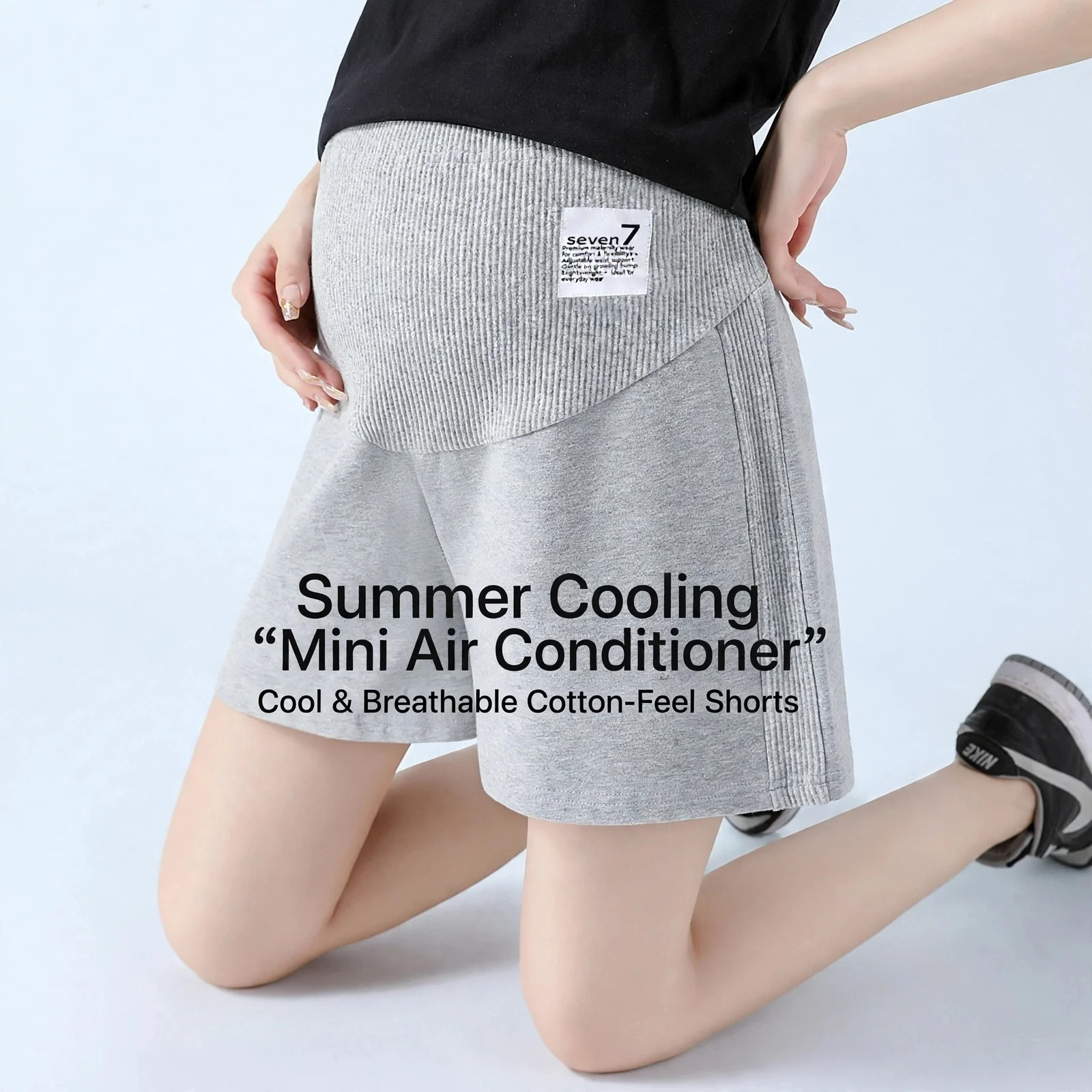 Maternity Maternity Shorts Pregnant Women Belly Support High Waist Casual Daily Home Wear Summer Spring Autumn Cotton Polyester Spandex - Aliexpress Deal