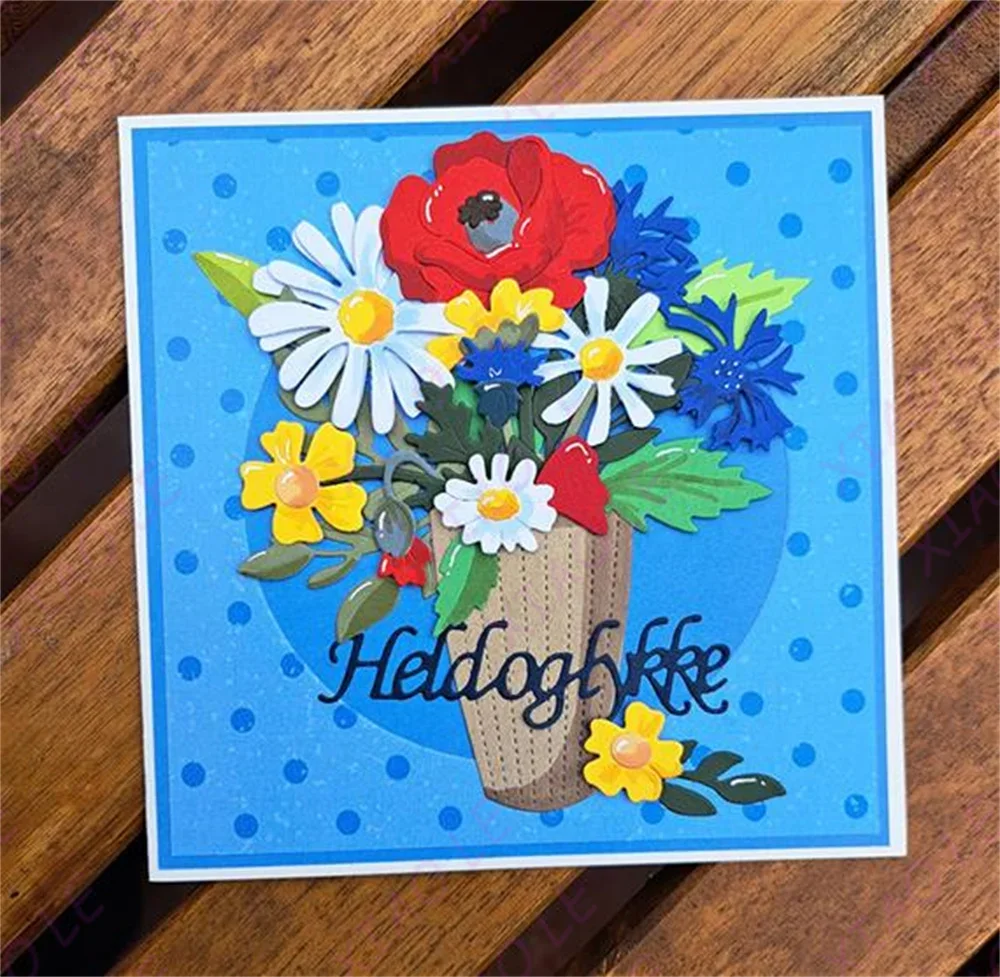 Papaveri Buttercup Metallo Fustelle Per 2025 Scrapbooking Fabbricazione di Carta Goffratura Artigianato di Carta Fustellata Fare Stencil Modello