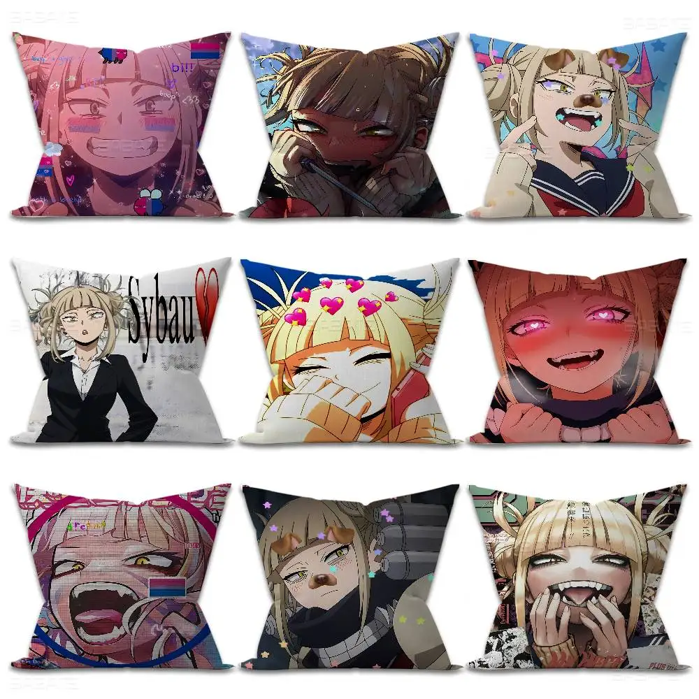 My Heroes Toga Himiko Decorative Room Aesthetics Pillow Case Home Decor Bedroom Sofa Bed Couch Pillow Cover 45x45