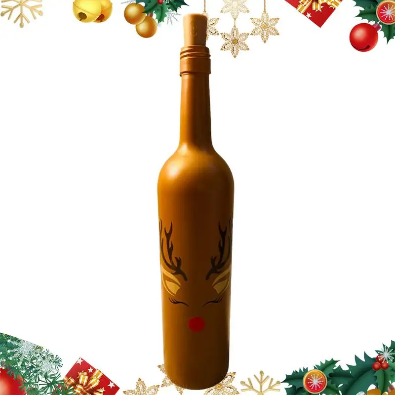 

Christmas Wine Bottle Lights Wine Bottle Decor Christmas Wine Bottle Decoration With Lights Light Up Christmas Decorations