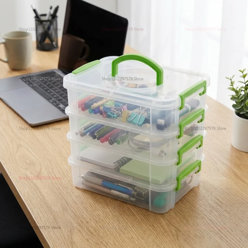 

Контейнер для хранения для дома: Прозрачный органайзер, влагостойкие штабелируемые ящики для игрушек и поделок для детей