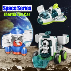 Nave espacial foguete infantil brinquedo modelo, avião inércia carro, nave espacial plástica, veículo de exploração, presente para meninos