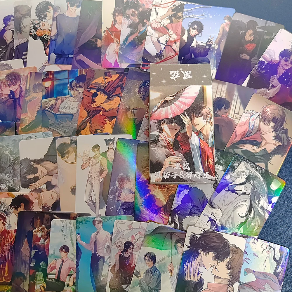 55 Pc/set The Lost Tomb Manga Laser Lomo Card Album Comic Characters Photo card Fans Collection Cards