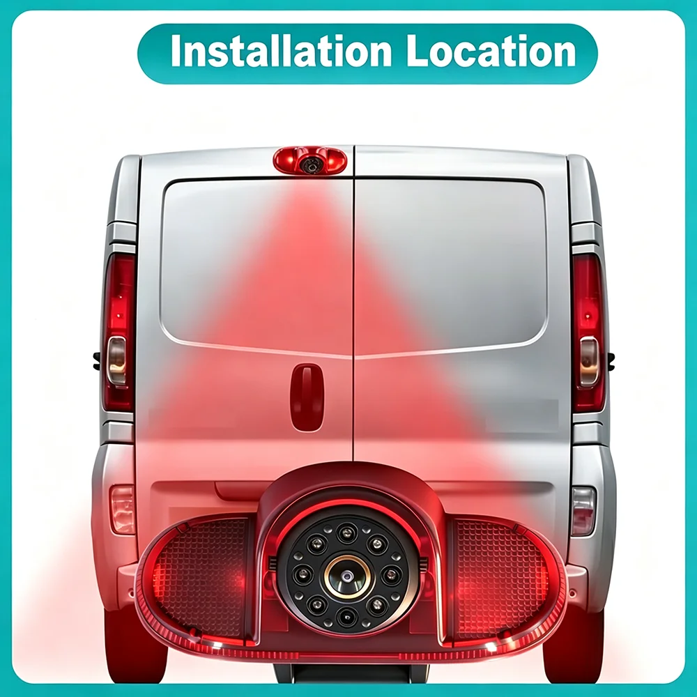 AHD 1080P Car Brake Light Rear View Camera For Opel Vivaro Surf Concept Life Combo Vauxhall Renault Trafic Fiat Talento Nissan