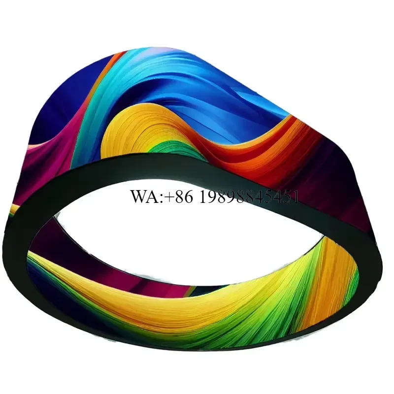 WMWMNU P4 Flexible Led Screen Cylindrical Led Display Round Shape Soft Column Curved Led Wall Screen