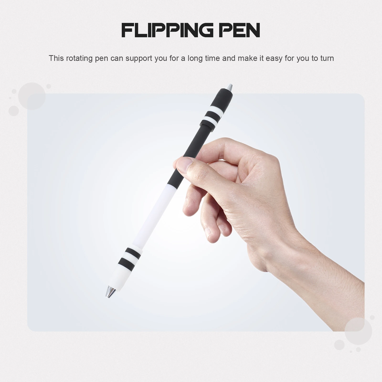 

2 Pcs Special Pen for Turning Fun Rotating Spinning Pens Funny Office Polka Dot Interesting Finger Flipping Portable
