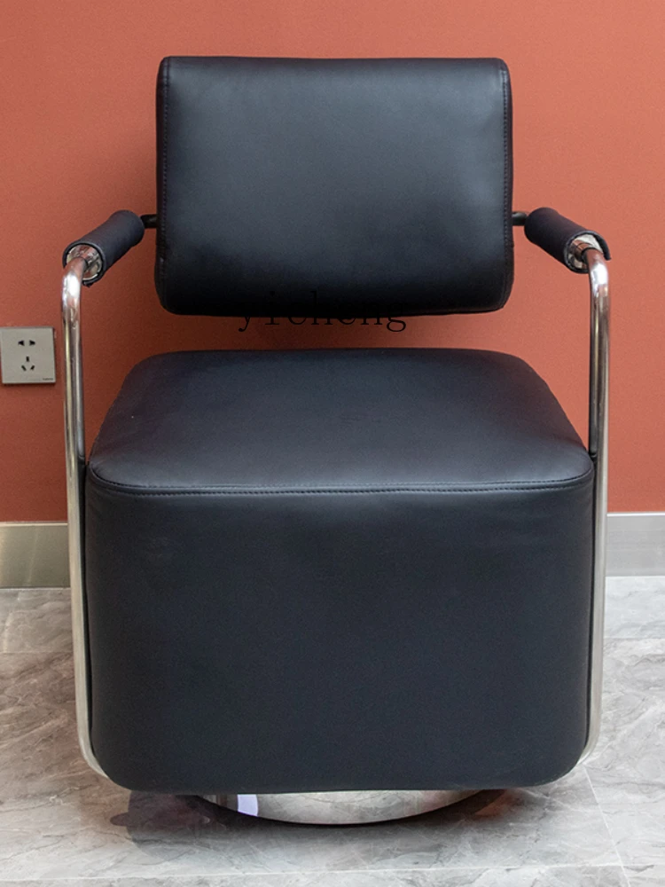 XL Barber Shop Hair Salon Chair Lifting Stool Waiting Seat Hot Dyeing Chair