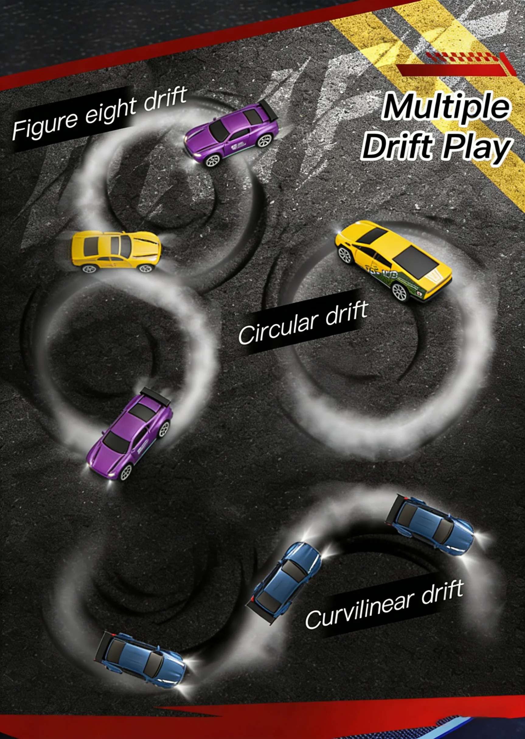 2026 Upgraded RC Car 1:64 Mini Alloy RC Drift Car Easy to Carry, 60mins Life. Exquisite Gift Box An Ideal Toy Gift for Children