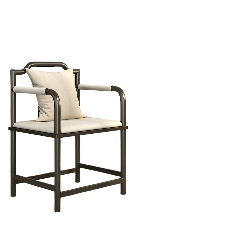 Simple light luxury tea table and chair Modern surrounding light luxury tea brewing master official hat chair