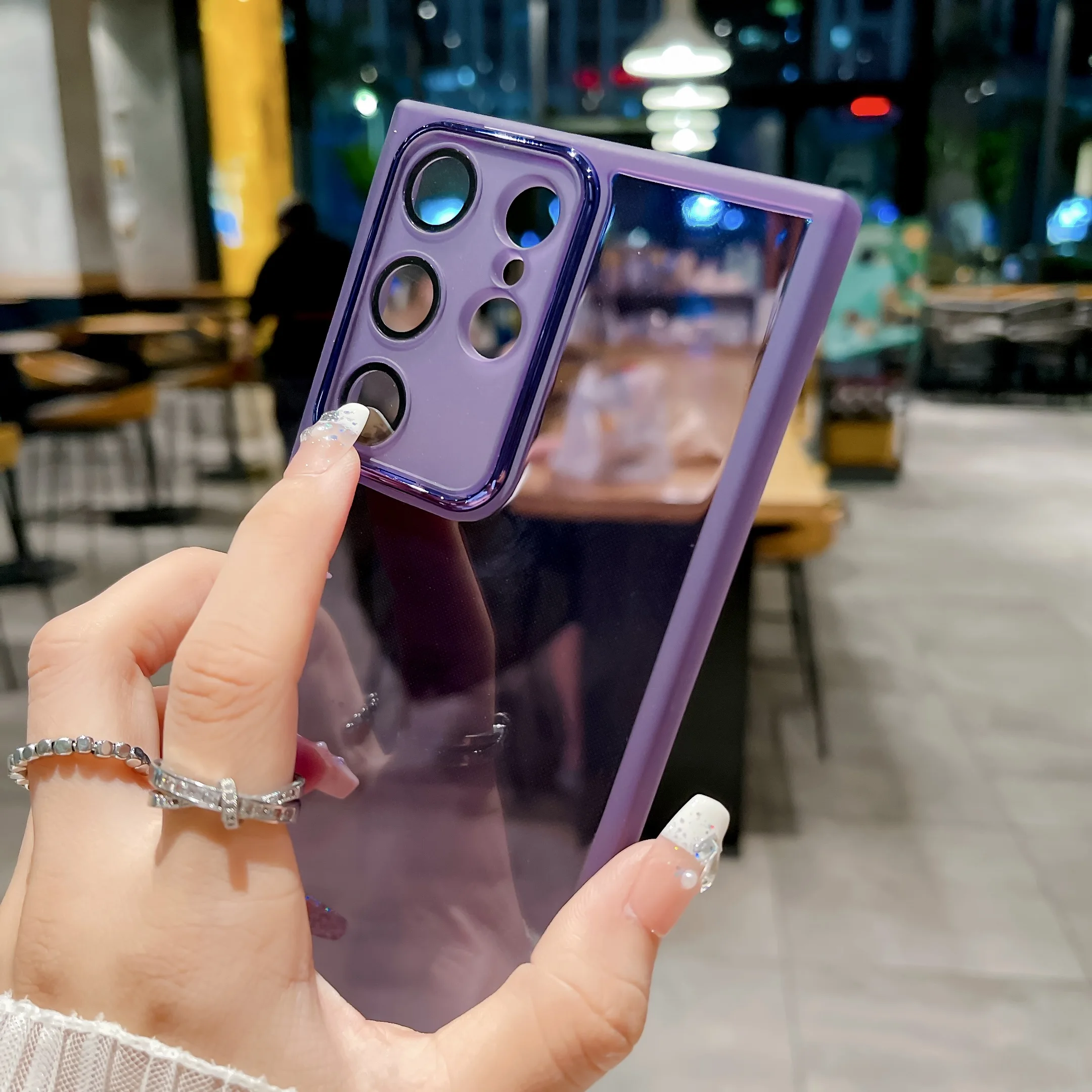 Transparente Silikon-Handyhülle für Samsung S25 FE Edge S24 S23 S22 S21 Ultra Plus 5G, stoßfeste Kameraschutzfolie