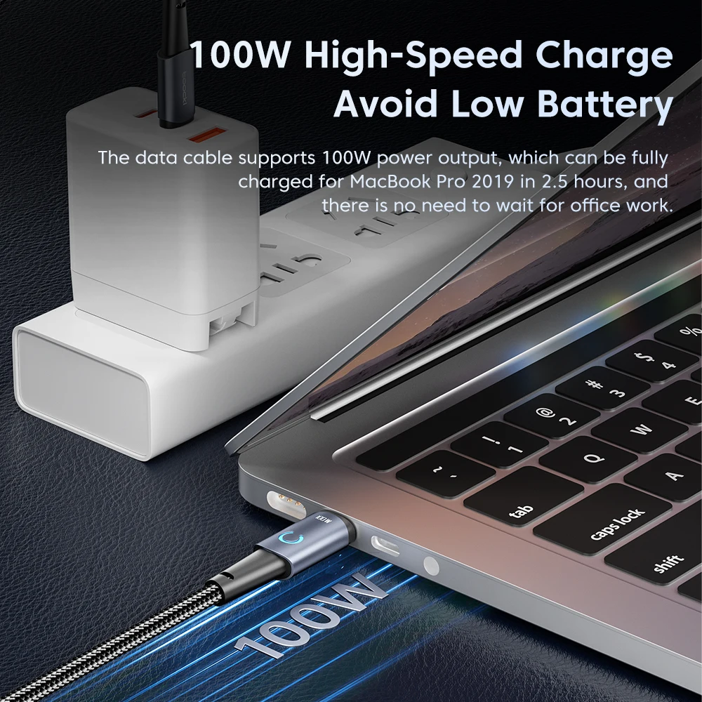 Toocki USB C To USB C Cable 100W PD Fast Charger Cord For Xiaomi Samsung Huawei MacBook iPad Pro Type C To Type C Cable Data 3M image 3