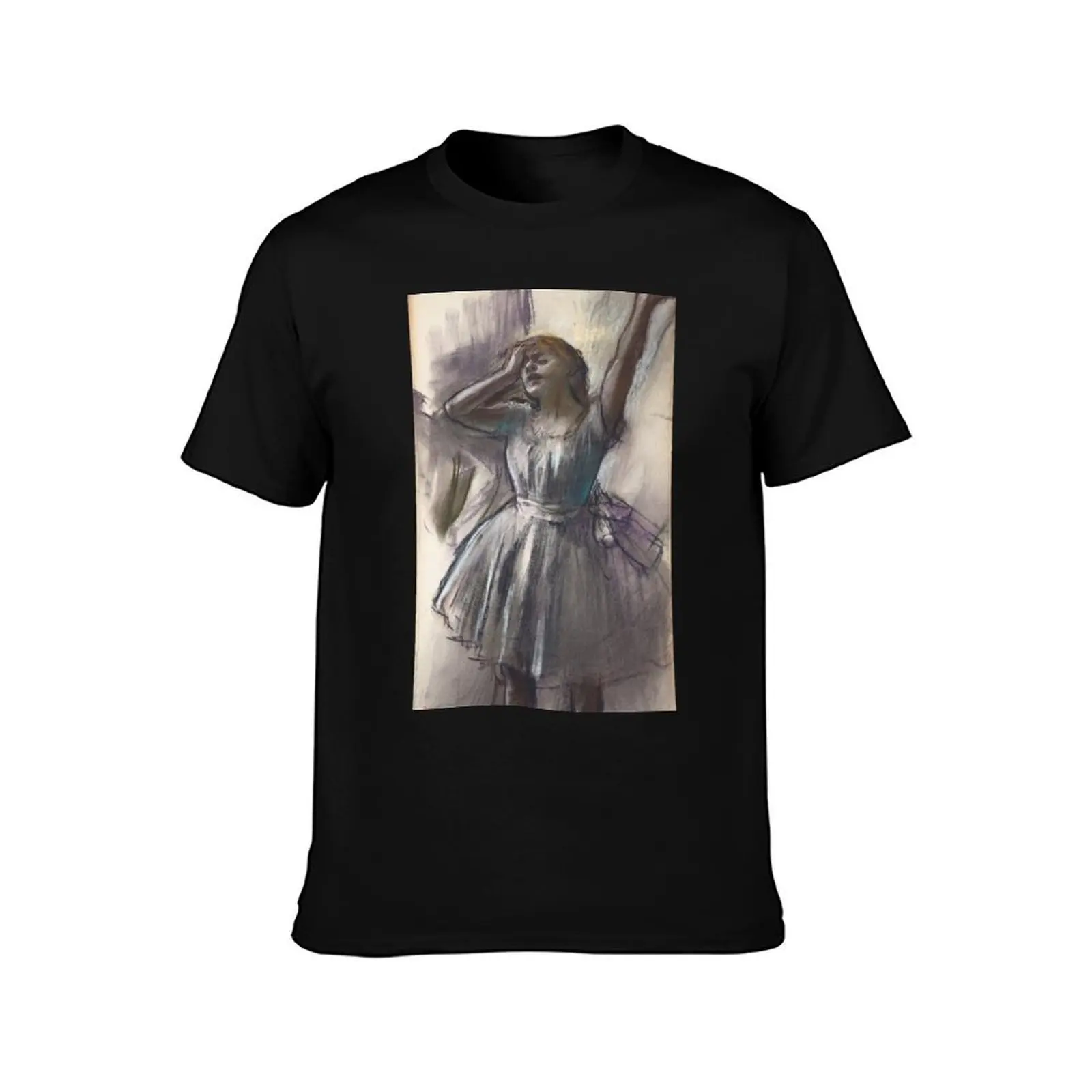 Edgar Degas - Dancer Stretching T-Shirt Casual Holiday Short Sleeve Tee T-Shirt