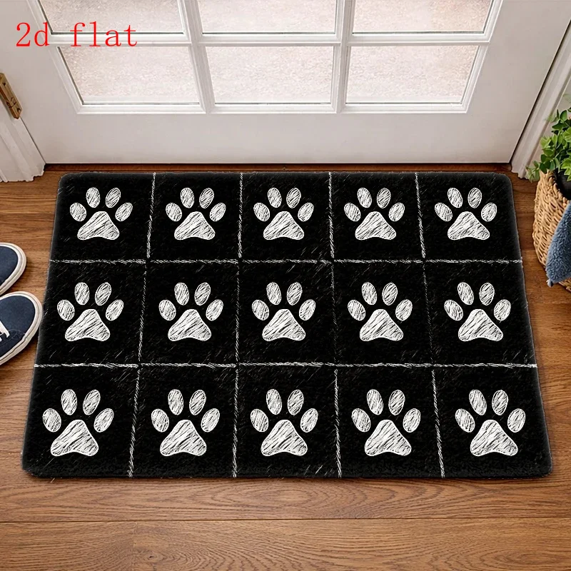 Our Humble Home Slogan Print Doormat Entry Decorative Rug Anti Slip Floor Mat For Farmhouse Front Entry Decor Use