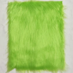 Green Fur Fabric Faux Fur Ribbon Fuzzy Craft Shaggy Plush Materia For DIY Gnome Dolls Dwarf Cosplay Costume Rug Sewing Decor