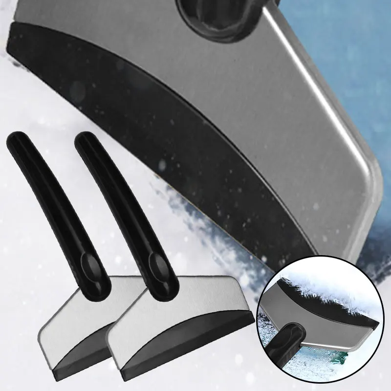 

Car Ice Scraper Snow Removal Shovel Stainless Steel Car Windshield Snow Removal Scraper Snow Remover Auto Accessories