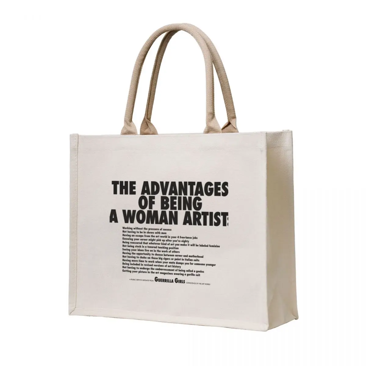 

The Advantages Of Being a Woman Artist Tote Bag Canvas shoulder bag Big bag canvas tote
