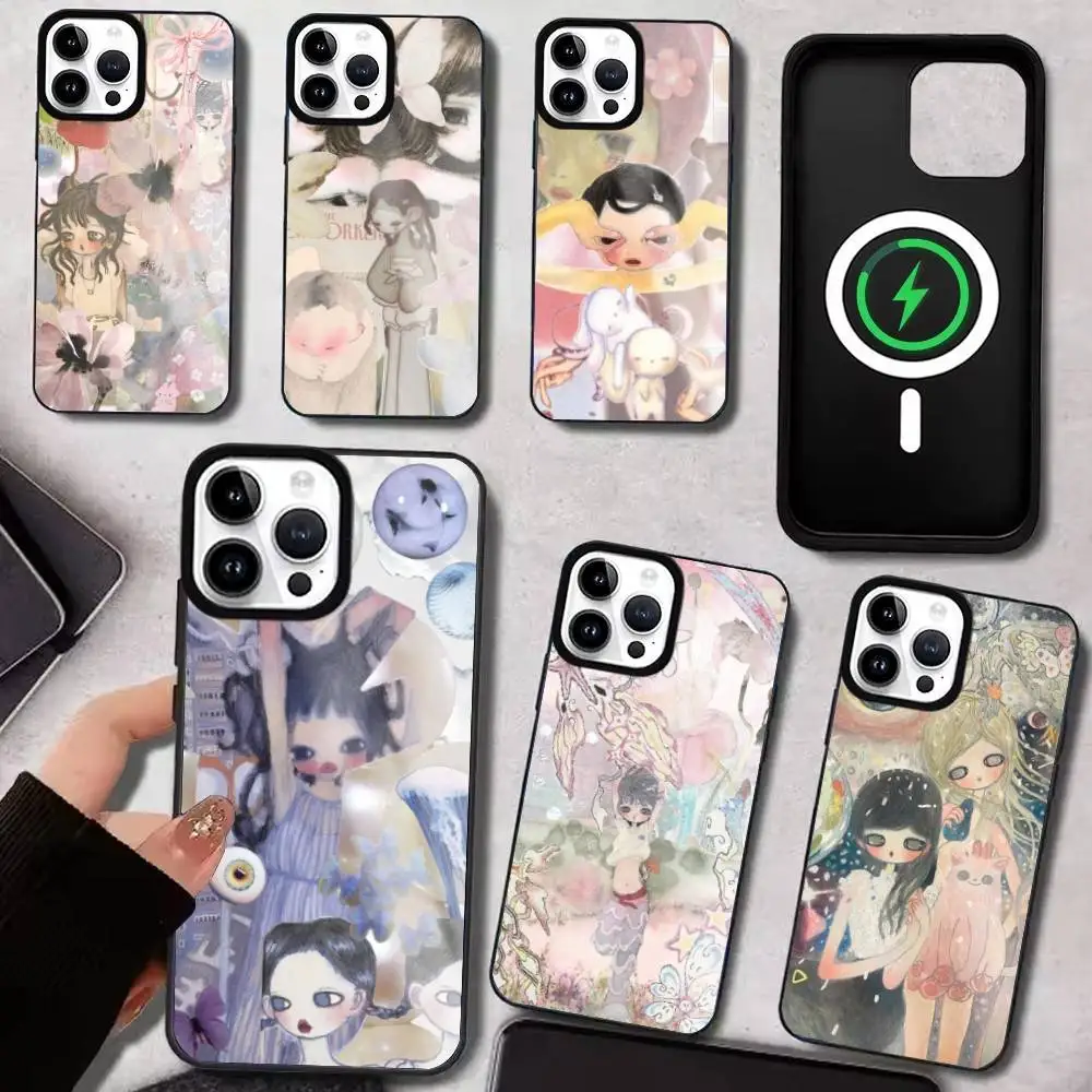 

Dreamlike A-Aya T-Takano Whimsical Phone Case For iPhone17,16,15,14,13,12,11 Plus,Pro Max Magnetic For Magsafe Wireless Charging