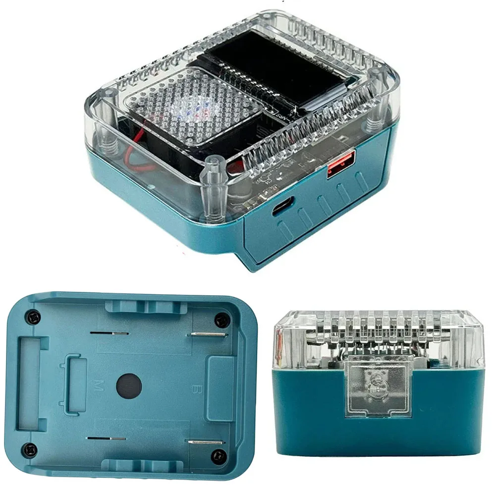 

For Travel For Office Battery Adapter Type-C PD Converter Multi Protection Battery Adapter Securely Locked Clip