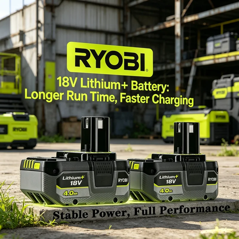 

Ryobi 18V 8.0Ah ONE+ Replace 4.0/6.0Ah P118 Charge Battery Widely Used In Electric Saw Wrench Blower And Cleaning Power Tools